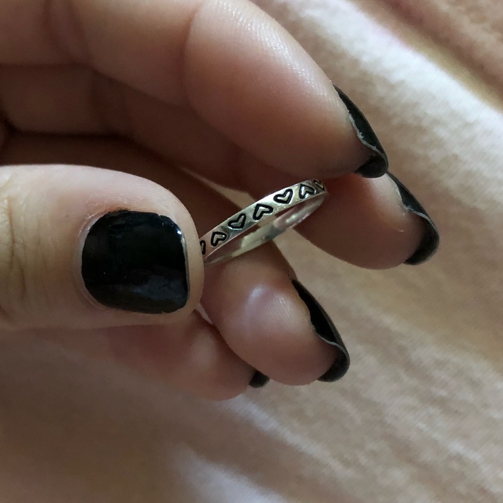Heart ring - sterling silver